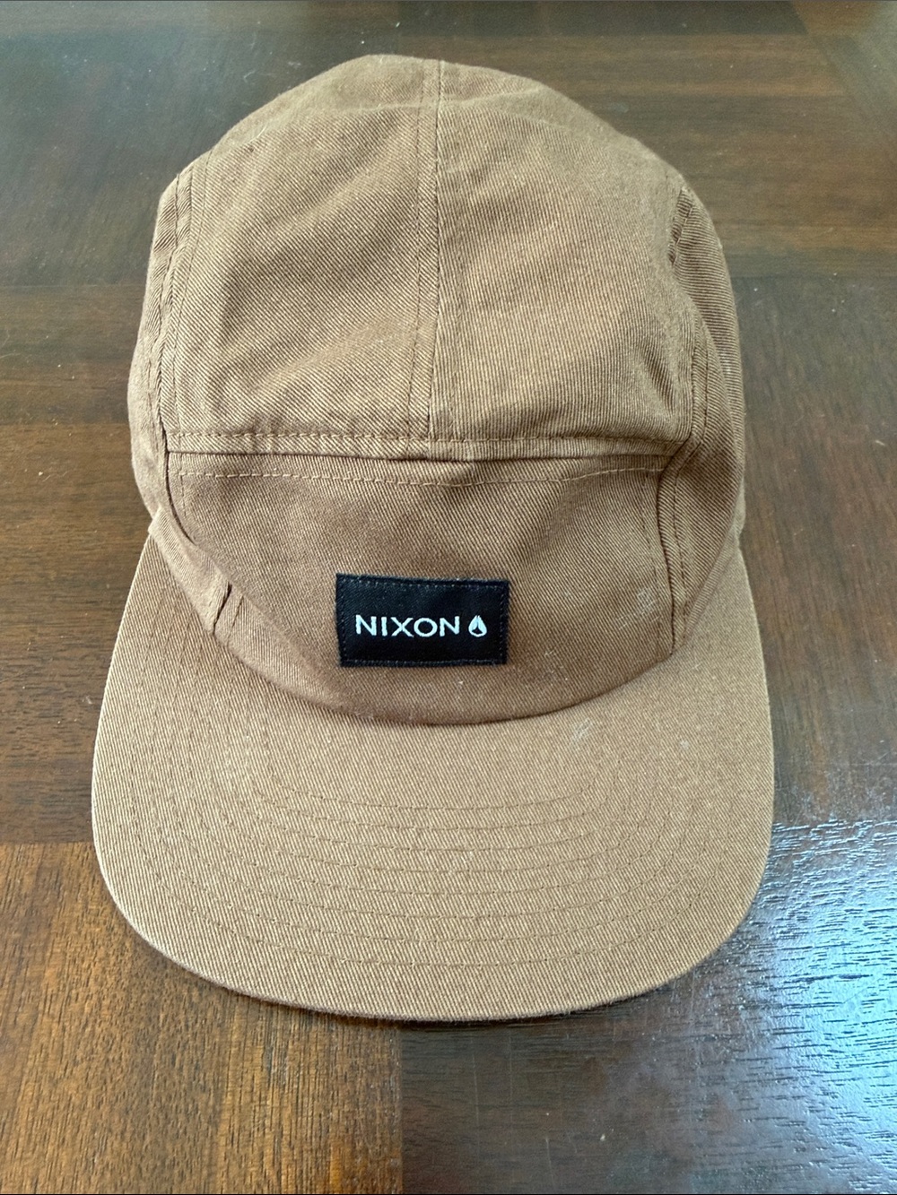 Nixon Tan Canvas Five-Panel Hat